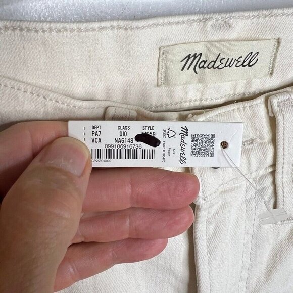 Madewell $138 The perfect Vintage Flare Crop Jean Size 24 NI959 - Picture 6 of 10